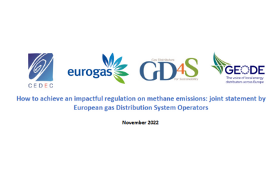 European associations representing gas DSOs jointly call for an impactful regulation on methane emissions image