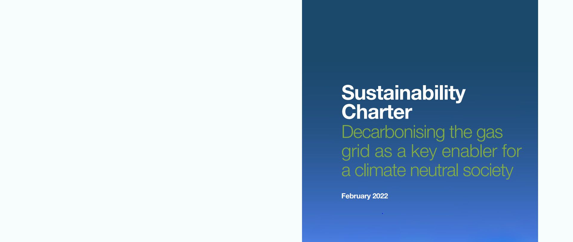 Discover our  Sustainability Charter 