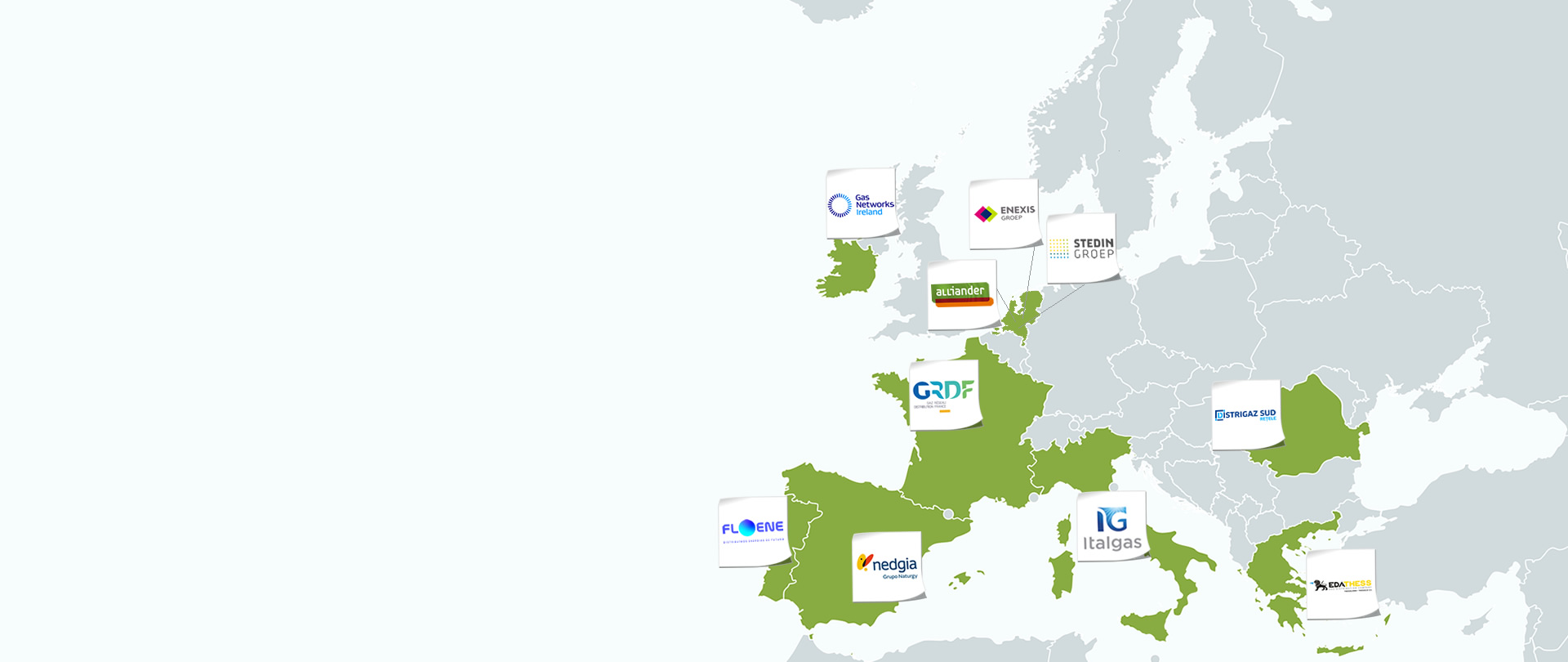 Ten major European Gas distribution utilities gathered in the GD4S association